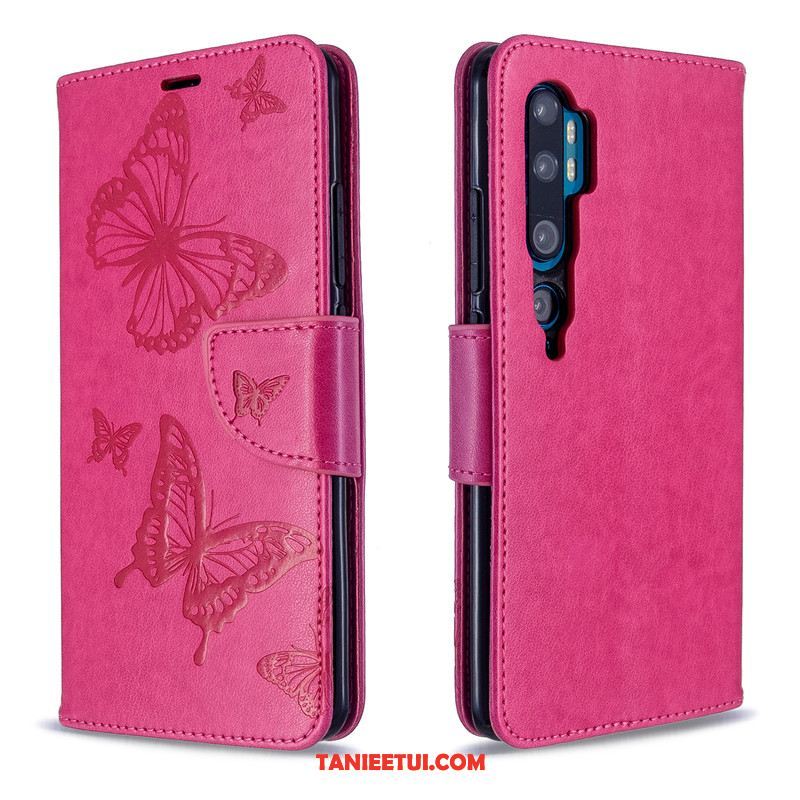 Etui Xiaomi Mi Note 10 Ochraniacz Wiszące Ozdoby Purpurowy, Pokrowce Xiaomi Mi Note 10 Mały Jednolity Kolor Telefon Komórkowy Beige