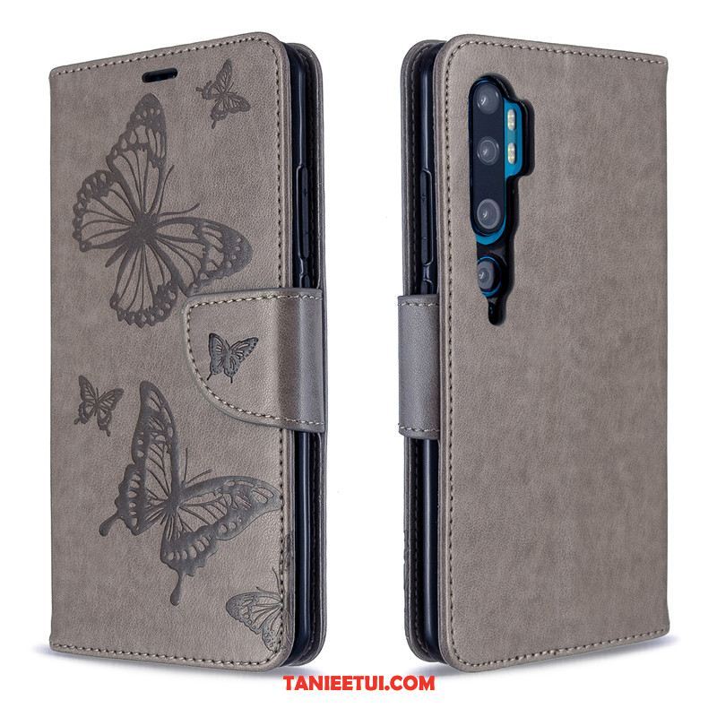 Etui Xiaomi Mi Note 10 Ochraniacz Wiszące Ozdoby Purpurowy, Pokrowce Xiaomi Mi Note 10 Mały Jednolity Kolor Telefon Komórkowy Beige