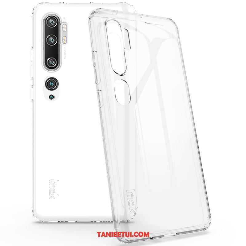 Etui Xiaomi Mi Note 10 Przezroczysty Silikonowe Mały, Futerał Xiaomi Mi Note 10 Ochraniacz Zielony Miękki Beige