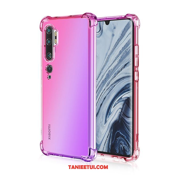 Etui Xiaomi Mi Note 10 Silikonowe Różowe Telefon Komórkowy, Obudowa Xiaomi Mi Note 10 Balon Tęcza All Inclusive Beige