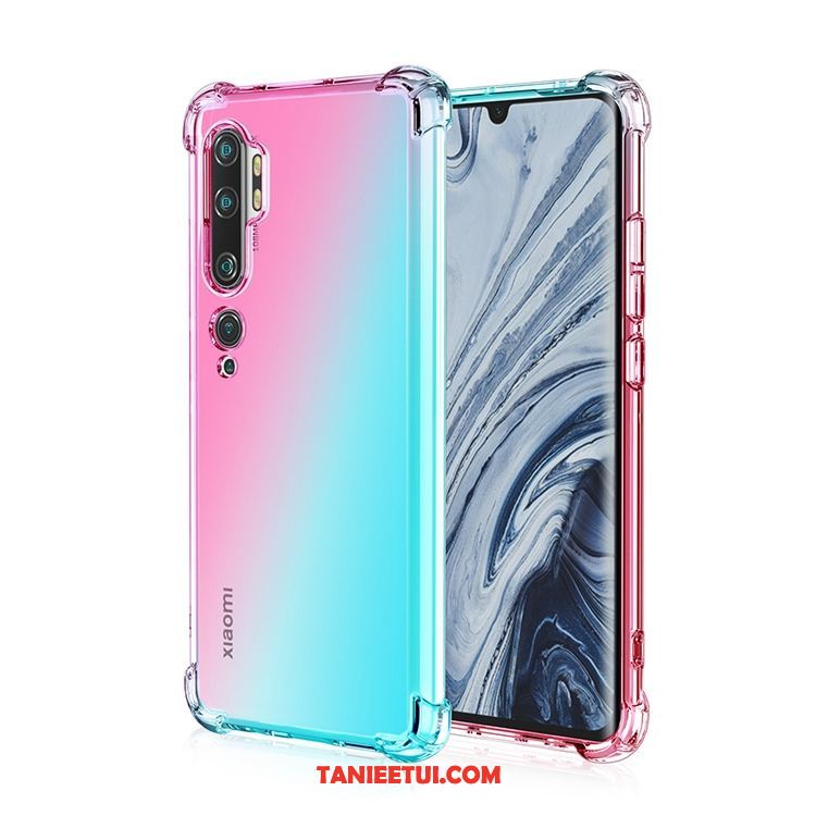 Etui Xiaomi Mi Note 10 Silikonowe Różowe Telefon Komórkowy, Obudowa Xiaomi Mi Note 10 Balon Tęcza All Inclusive Beige