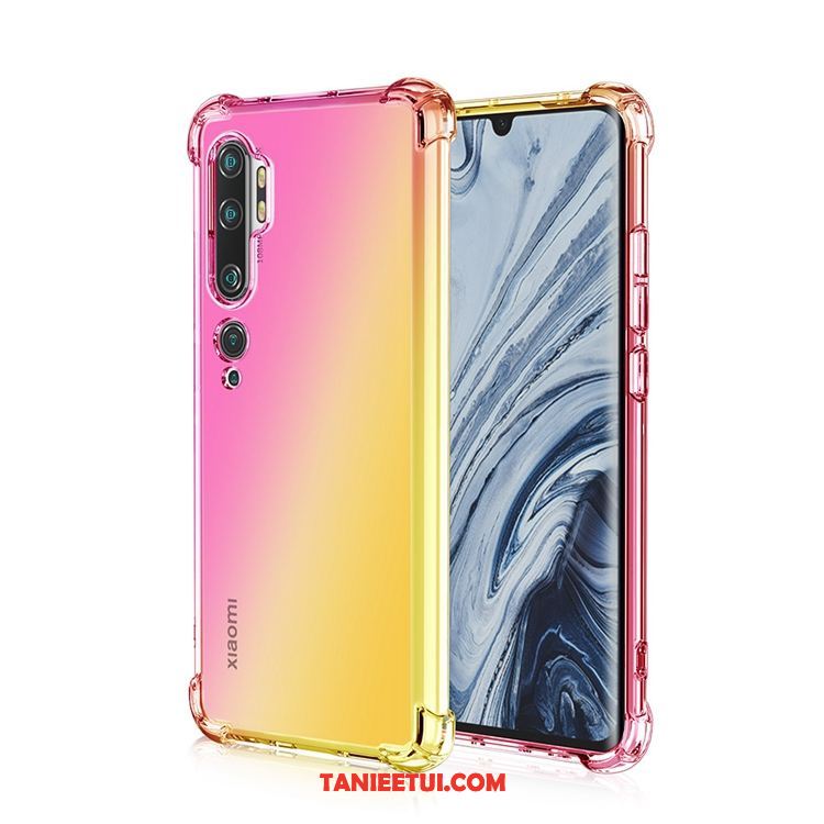 Etui Xiaomi Mi Note 10 Silikonowe Różowe Telefon Komórkowy, Obudowa Xiaomi Mi Note 10 Balon Tęcza All Inclusive Beige