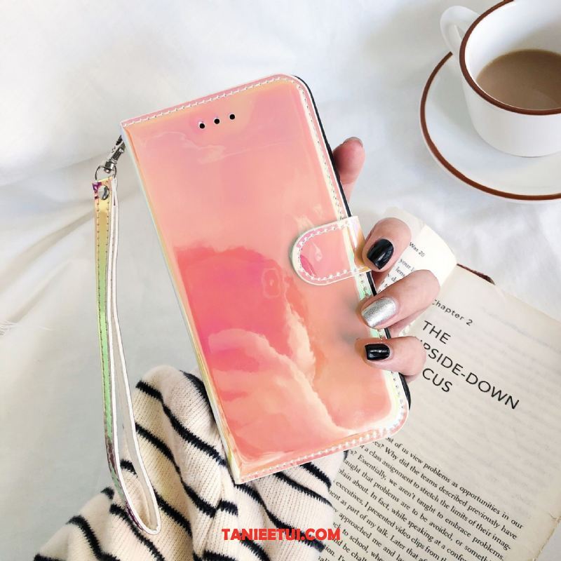 Etui Xiaomi Mi Note 10 Zielony Kolorowe Gradient, Pokrowce Xiaomi Mi Note 10 Telefon Komórkowy Portfel Lustro Beige