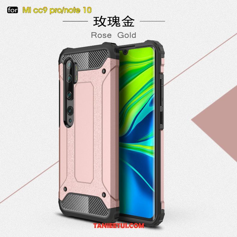 Etui Xiaomi Mi Note 10 Złoto Luksusowy Osobowość, Obudowa Xiaomi Mi Note 10 Kreatywne Miękki Modna Marka Beige