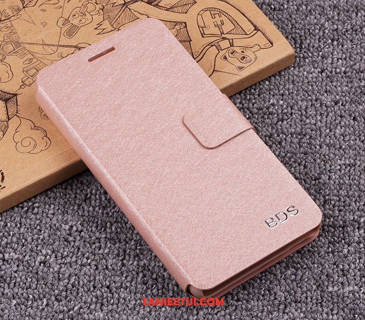 Etui Xiaomi Redmi 5 Klapa Trudno Nubuku, Obudowa Xiaomi Redmi 5 Szkło Hartowane Czerwony Skórzany Futerał Beige