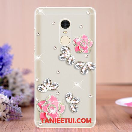 Etui Xiaomi Redmi 5 Niebieski Ochraniacz Wiszące Ozdoby, Obudowa Xiaomi Redmi 5 Rhinestone Tendencja Czerwony Beige