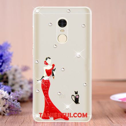 Etui Xiaomi Redmi 5 Niebieski Ochraniacz Wiszące Ozdoby, Obudowa Xiaomi Redmi 5 Rhinestone Tendencja Czerwony Beige