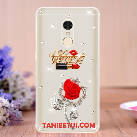 Etui Xiaomi Redmi 5 Niebieski Ochraniacz Wiszące Ozdoby, Obudowa Xiaomi Redmi 5 Rhinestone Tendencja Czerwony Beige