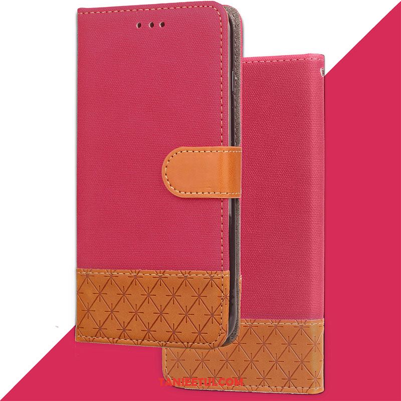 Etui Xiaomi Redmi 5 Plus Czerwony Zielony Mały, Futerał Xiaomi Redmi 5 Plus Ochraniacz All Inclusive Skórzany Futerał Beige