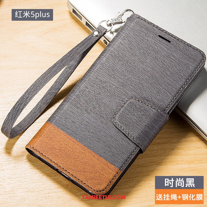 Etui Xiaomi Redmi 5 Plus Niebieski Ochraniacz Anti-fall, Pokrowce Xiaomi Redmi 5 Plus Skórzany Futerał All Inclusive Czerwony Beige