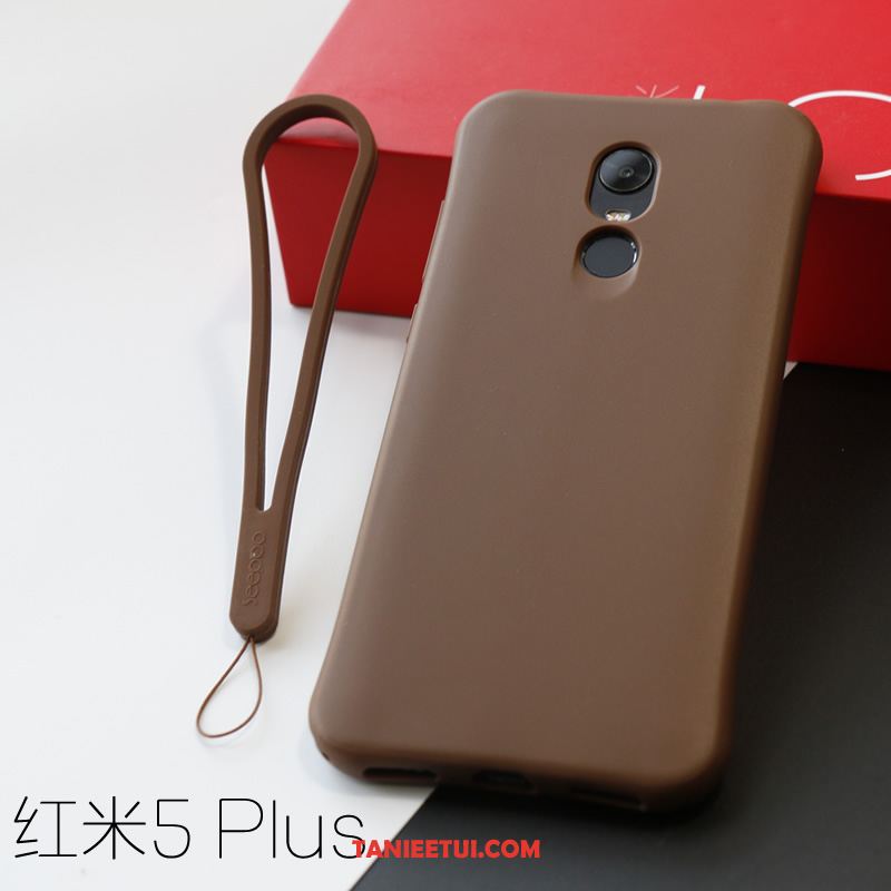 Etui Xiaomi Redmi 5 Plus Nubuku Telefon Komórkowy All Inclusive, Pokrowce Xiaomi Redmi 5 Plus Anti-fall Miękki Płótno Orange Beige