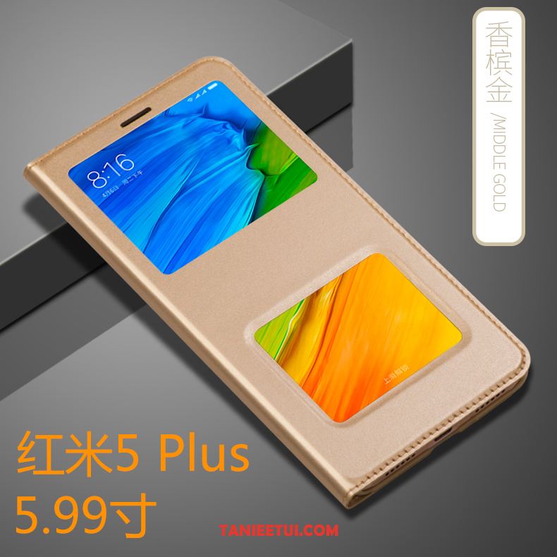 Etui Xiaomi Redmi 5 Plus Trudno Anti-fall Ochraniacz, Obudowa Xiaomi Redmi 5 Plus Złoto Czerwony All Inclusive Beige