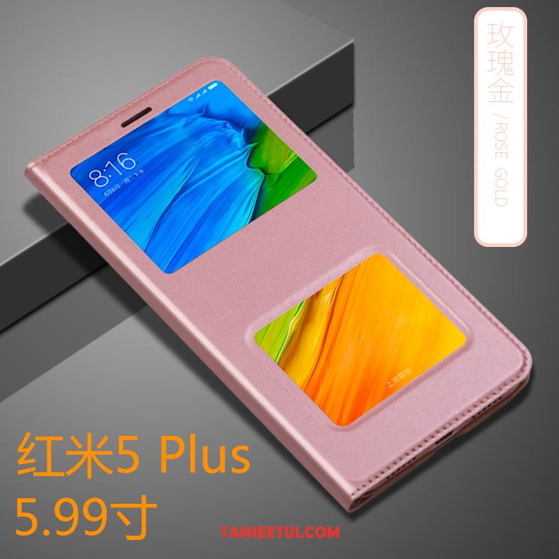 Etui Xiaomi Redmi 5 Plus Trudno Anti-fall Ochraniacz, Obudowa Xiaomi Redmi 5 Plus Złoto Czerwony All Inclusive Beige