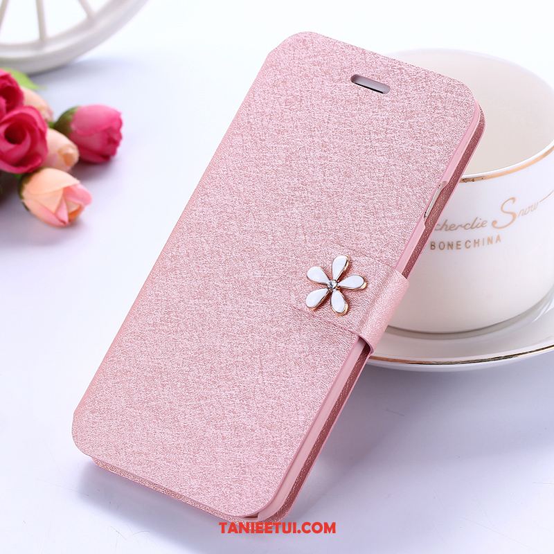 Etui Xiaomi Redmi 5 Rhinestone Silikonowe Skórzany Futerał, Futerał Xiaomi Redmi 5 Klapa Telefon Komórkowy Miękki Beige