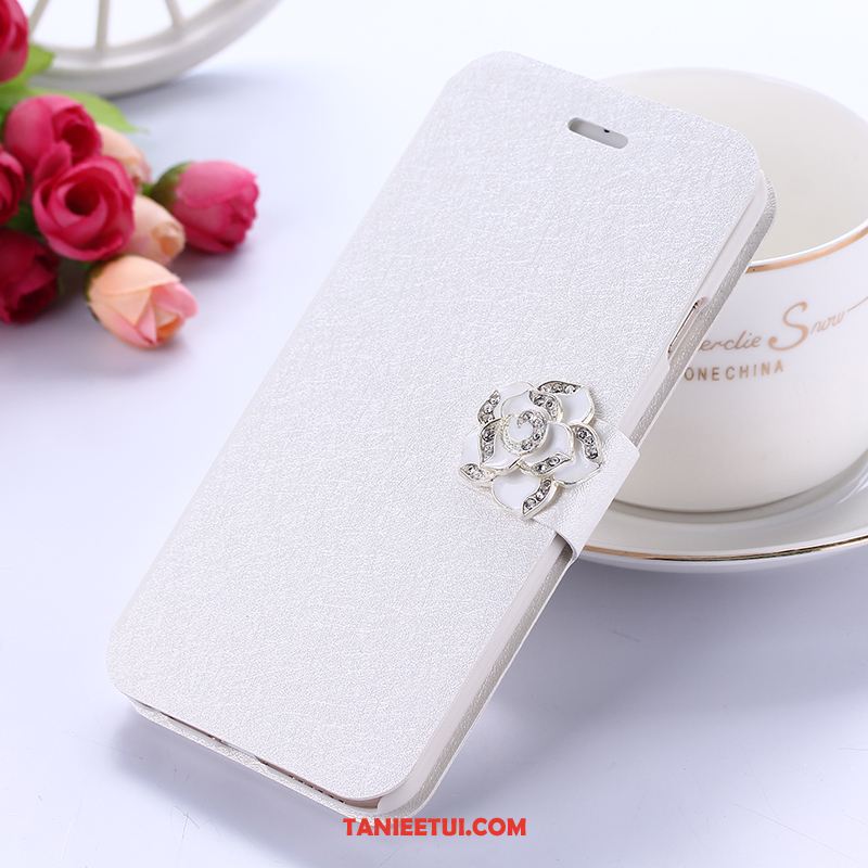 Etui Xiaomi Redmi 5 Rhinestone Silikonowe Skórzany Futerał, Futerał Xiaomi Redmi 5 Klapa Telefon Komórkowy Miękki Beige