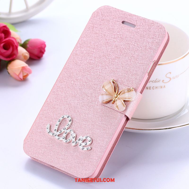 Etui Xiaomi Redmi 5 Rhinestone Silikonowe Skórzany Futerał, Futerał Xiaomi Redmi 5 Klapa Telefon Komórkowy Miękki Beige