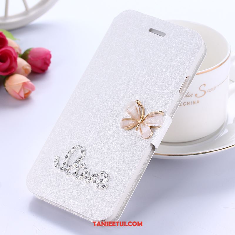 Etui Xiaomi Redmi 5 Rhinestone Silikonowe Skórzany Futerał, Futerał Xiaomi Redmi 5 Klapa Telefon Komórkowy Miękki Beige