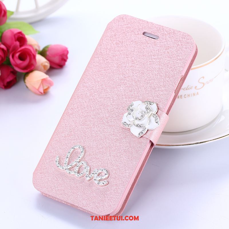 Etui Xiaomi Redmi 5 Rhinestone Silikonowe Skórzany Futerał, Futerał Xiaomi Redmi 5 Klapa Telefon Komórkowy Miękki Beige