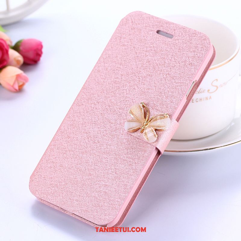 Etui Xiaomi Redmi 5 Rhinestone Silikonowe Skórzany Futerał, Futerał Xiaomi Redmi 5 Klapa Telefon Komórkowy Miękki Beige