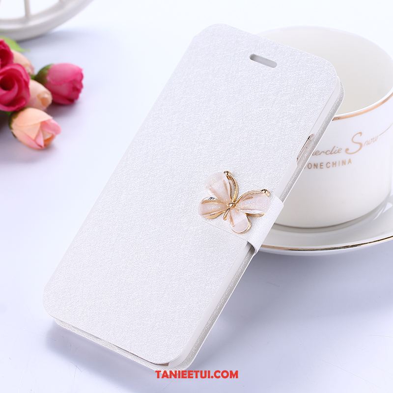 Etui Xiaomi Redmi 5 Rhinestone Silikonowe Skórzany Futerał, Futerał Xiaomi Redmi 5 Klapa Telefon Komórkowy Miękki Beige