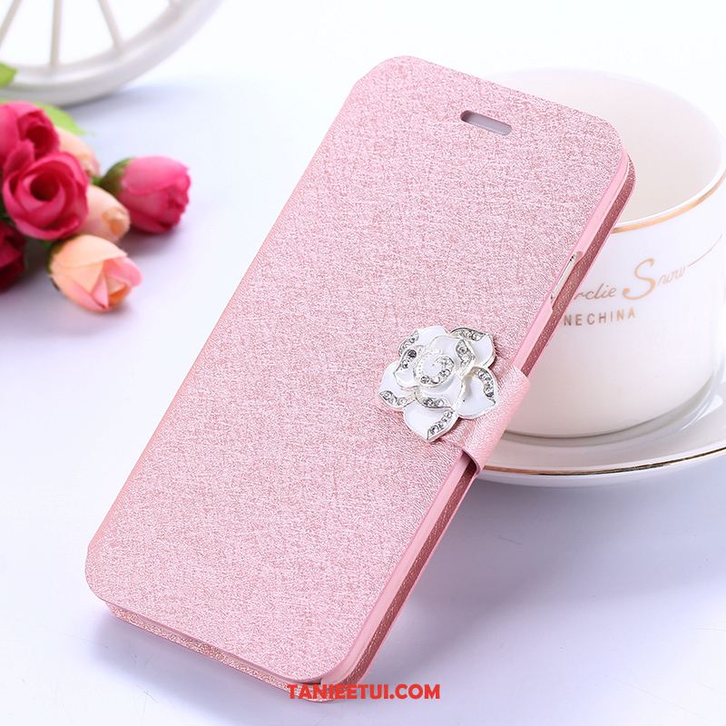 Etui Xiaomi Redmi 5 Rhinestone Silikonowe Skórzany Futerał, Futerał Xiaomi Redmi 5 Klapa Telefon Komórkowy Miękki Beige