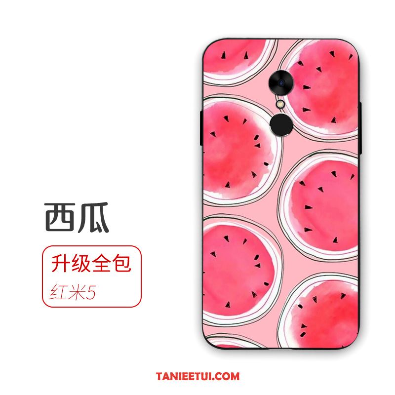 Etui Xiaomi Redmi 5 Różowe Pu Mały, Pokrowce Xiaomi Redmi 5 Owoce Telefon Komórkowy Świeży Beige