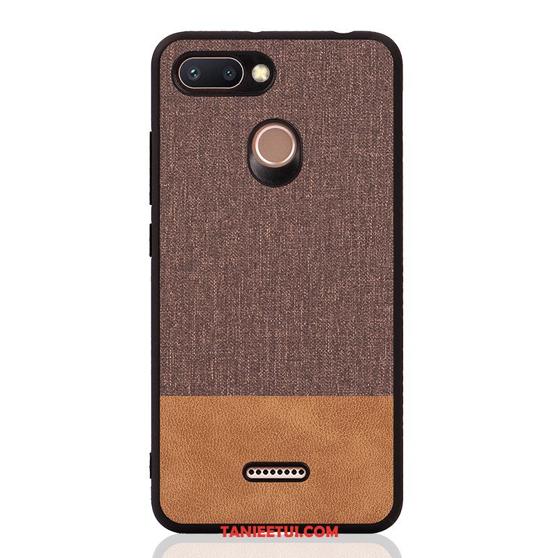 Etui Xiaomi Redmi 6 Anti-fall Telefon Komórkowy Silikonowe, Obudowa Xiaomi Redmi 6 Kreatywne Modna Marka Nubuku Braun Beige