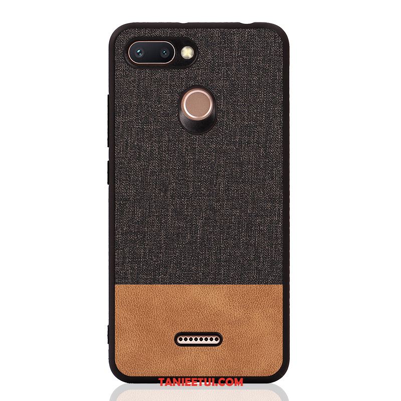 Etui Xiaomi Redmi 6 Anti-fall Telefon Komórkowy Silikonowe, Obudowa Xiaomi Redmi 6 Kreatywne Modna Marka Nubuku Braun Beige