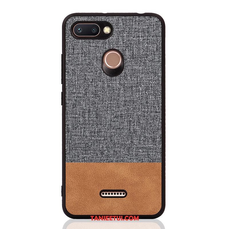 Etui Xiaomi Redmi 6 Anti-fall Telefon Komórkowy Silikonowe, Obudowa Xiaomi Redmi 6 Kreatywne Modna Marka Nubuku Braun Beige