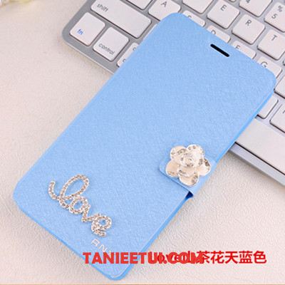 Etui Xiaomi Redmi 6 Czerwony Tendencja Rhinestone, Obudowa Xiaomi Redmi 6 Osobowość Skórzany Futerał Ochraniacz Beige