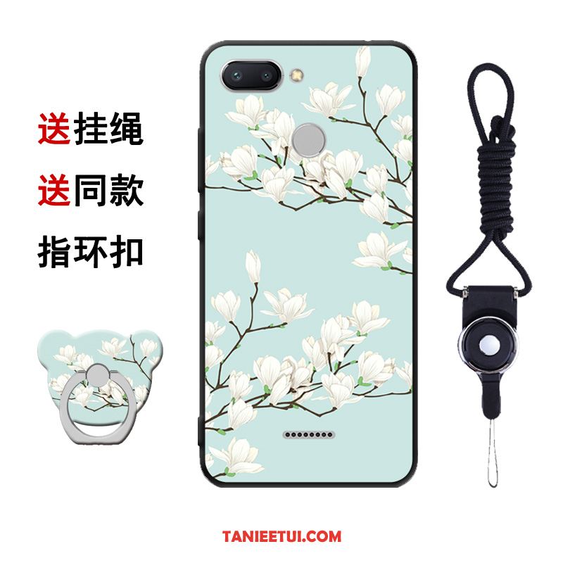 Etui Xiaomi Redmi 6 Kreatywne Czerwony Szkło Hartowane, Obudowa Xiaomi Redmi 6 Czerwony Netto Ochraniacz Silikonowe Beige