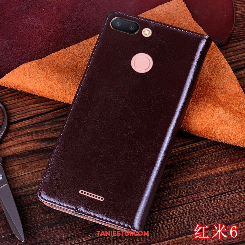 Etui Xiaomi Redmi 6 Miękki Silikonowe Osobowość, Futerał Xiaomi Redmi 6 Anti-fall Ochraniacz Czerwony Beige