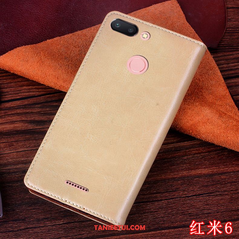 Etui Xiaomi Redmi 6 Miękki Silikonowe Osobowość, Futerał Xiaomi Redmi 6 Anti-fall Ochraniacz Czerwony Beige