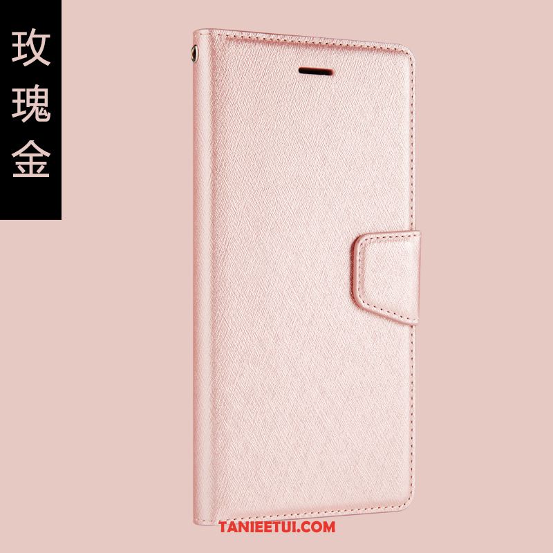 Etui Xiaomi Redmi 6 Szkło Hartowane Skórzany Futerał Telefon Komórkowy, Obudowa Xiaomi Redmi 6 Czerwony Ochraniacz Filmy Beige