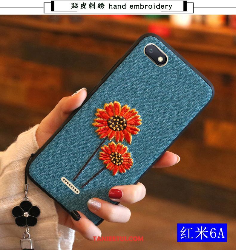 Etui Xiaomi Redmi 6a Ochraniacz Telefon Komórkowy All Inclusive, Futerał Xiaomi Redmi 6a Czerwony Netto Chiński Styl Anti-fall Beige