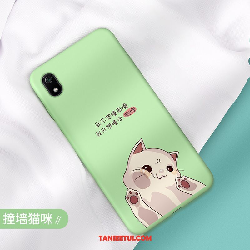 Etui Xiaomi Redmi 7a All Inclusive Kreskówka Lekki I Cienki, Obudowa Xiaomi Redmi 7a Mały Zielony Anti-fall Beige