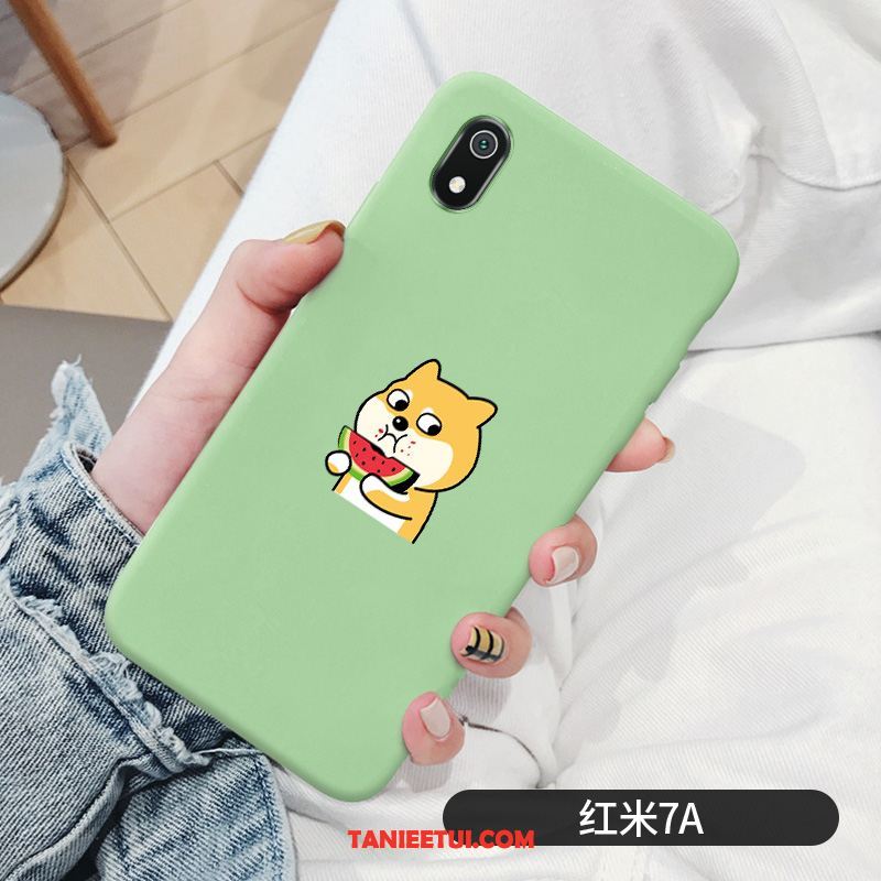 Etui Xiaomi Redmi 7a All Inclusive Kreskówka Wiatr, Futerał Xiaomi Redmi 7a Silikonowe Ładny Czerwony Beige