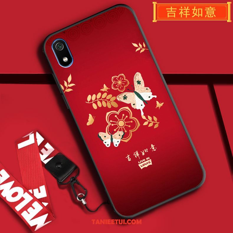 Etui Xiaomi Redmi 7a All Inclusive Wiszące Ozdoby Telefon Komórkowy, Obudowa Xiaomi Redmi 7a Święto Kreskówka Ochraniacz Beige