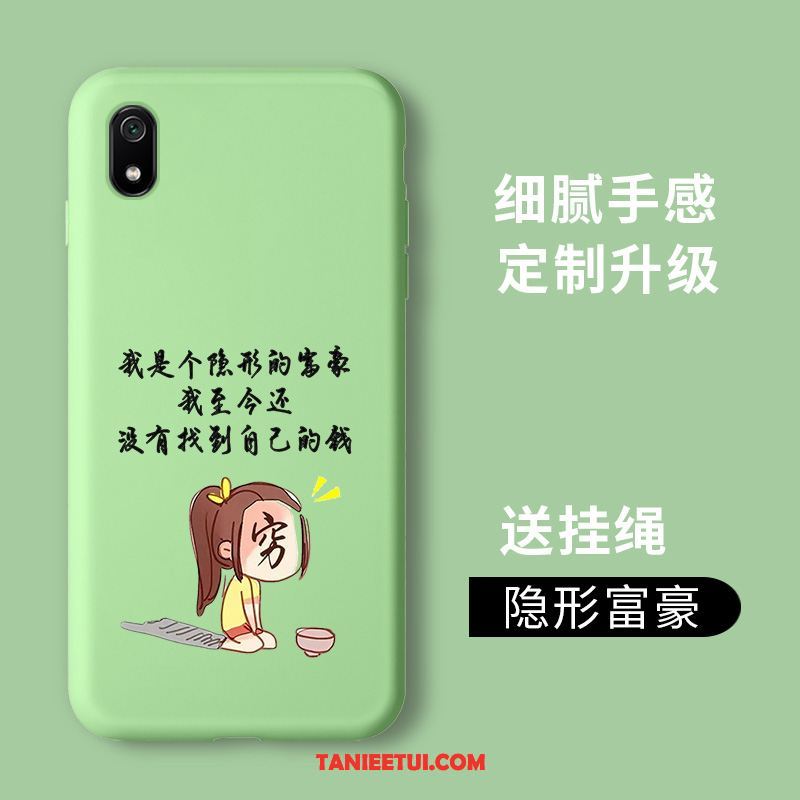 Etui Xiaomi Redmi 7a Czerwony Telefon Komórkowy Silikonowe, Obudowa Xiaomi Redmi 7a All Inclusive Mały Zielony Beige