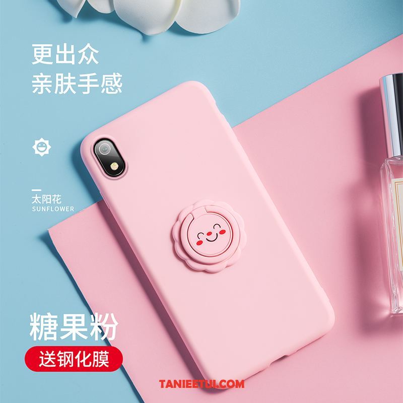 Etui Xiaomi Redmi 7a Czerwony Tendencja Żółty, Pokrowce Xiaomi Redmi 7a Miękki Świeży Ring Beige