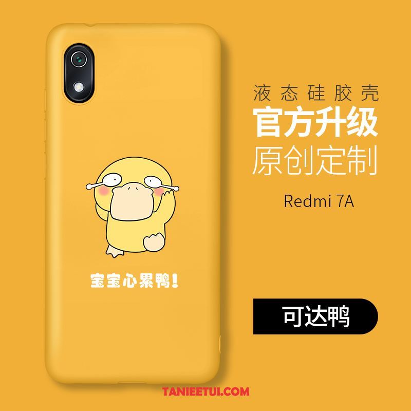 Etui Xiaomi Redmi 7a Mały Miękki Osobowość, Futerał Xiaomi Redmi 7a Anti-fall Różowe Kreatywne Beige