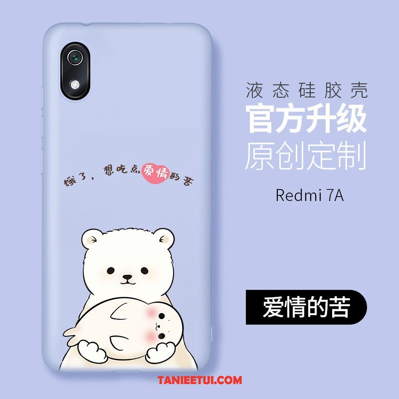 Etui Xiaomi Redmi 7a Mały Miękki Osobowość, Futerał Xiaomi Redmi 7a Anti-fall Różowe Kreatywne Beige