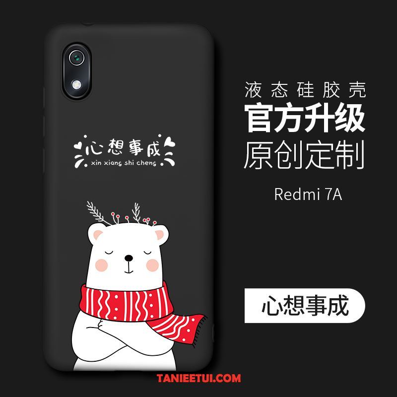 Etui Xiaomi Redmi 7a Mały Miękki Osobowość, Futerał Xiaomi Redmi 7a Anti-fall Różowe Kreatywne Beige