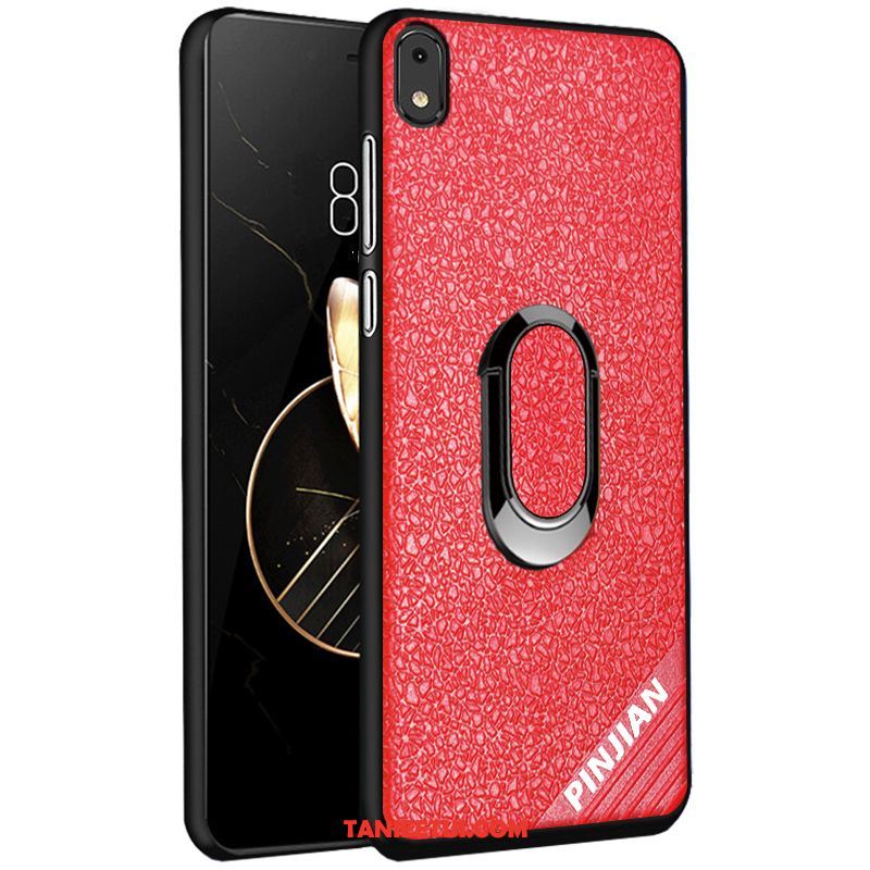 Etui Xiaomi Redmi 7a Nubuku Anti-fall Mały, Futerał Xiaomi Redmi 7a Wzór Antypoślizgowe Sztuczna Skóra Beige