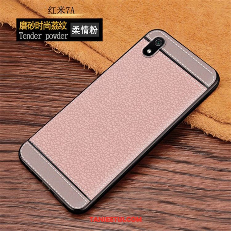 Etui Xiaomi Redmi 7a Proste Czerwony Miękki, Pokrowce Xiaomi Redmi 7a Tendencja Modna Marka Ochraniacz Beige