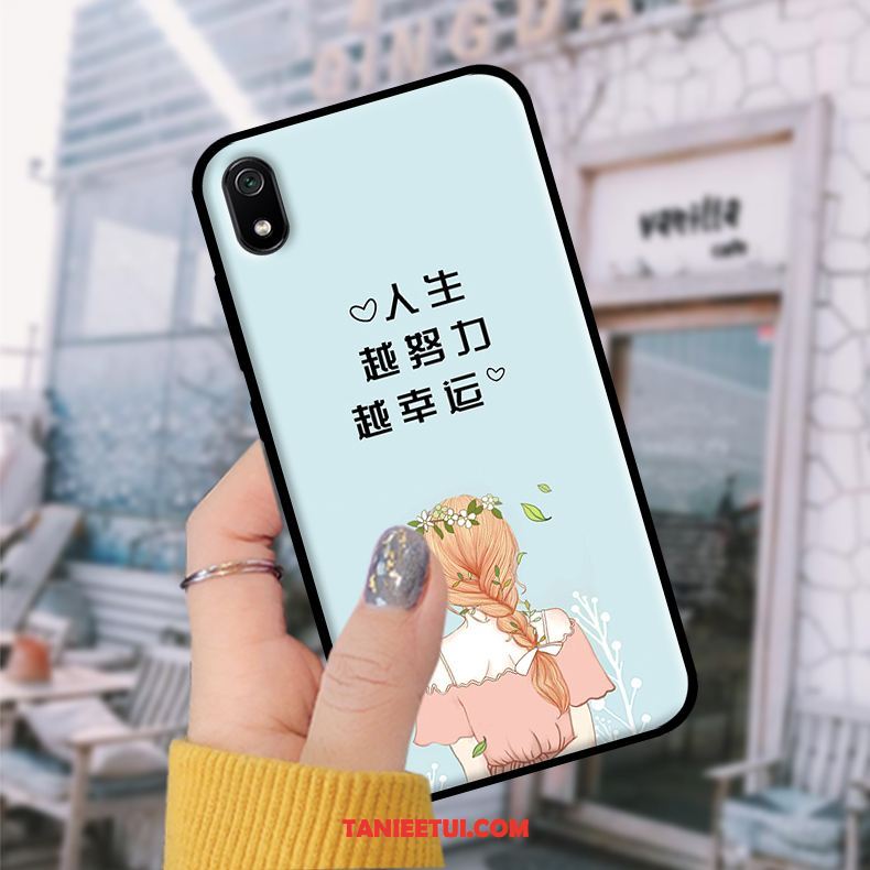 Etui Xiaomi Redmi 7a Student Filmy Szkło Hartowane, Obudowa Xiaomi Redmi 7a Telefon Komórkowy Czarny Ochraniacz Beige