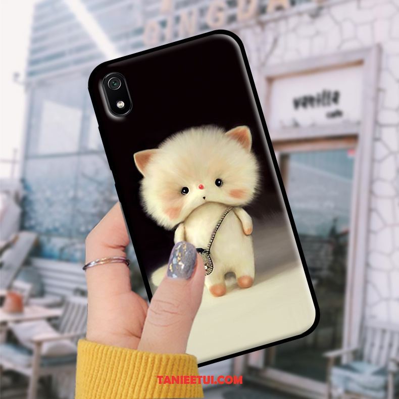 Etui Xiaomi Redmi 7a Student Filmy Szkło Hartowane, Obudowa Xiaomi Redmi 7a Telefon Komórkowy Czarny Ochraniacz Beige