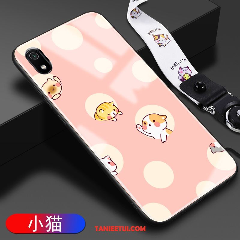 Etui Xiaomi Redmi 7a Trudno Ochraniacz Szkło, Pokrowce Xiaomi Redmi 7a Czerwony Zielony Miękki Beige