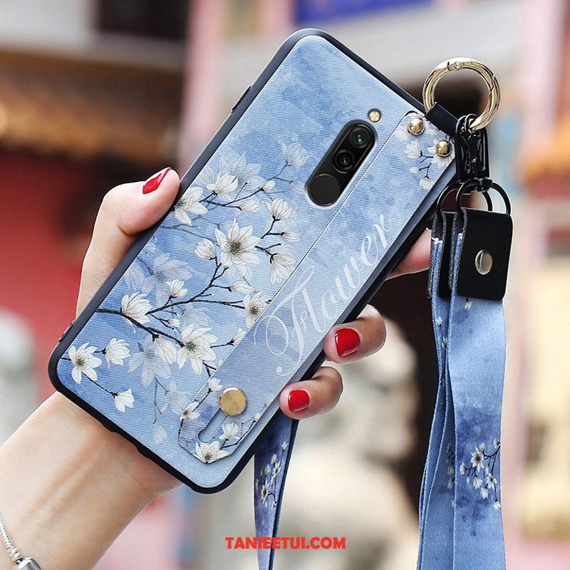 Etui Xiaomi Redmi 8 Cienka Silikonowe Czarny, Futerał Xiaomi Redmi 8 Tendencja Wiszące Ozdoby Mały Beige