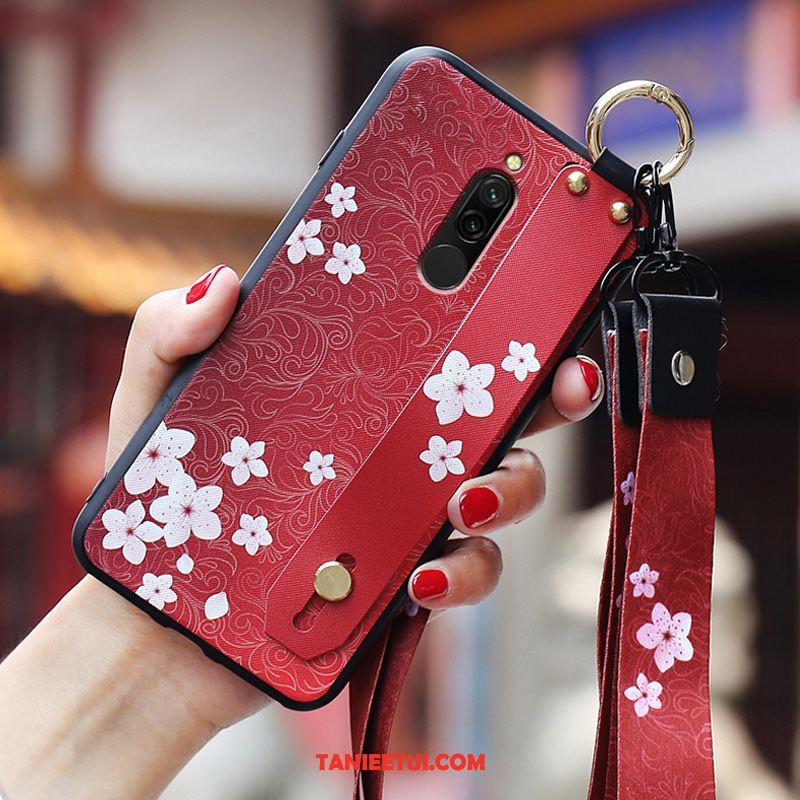 Etui Xiaomi Redmi 8 Cienka Silikonowe Czarny, Futerał Xiaomi Redmi 8 Tendencja Wiszące Ozdoby Mały Beige